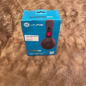 JLab JBuddies Studio Over-Ear Headphones - Black and Pink